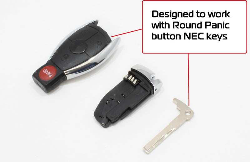 Mercedes Emergency Key Blade for Chrome Circle Panic Button keys
