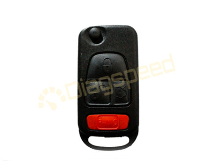 Mercedes FOB SHELL 4 Track key for SL , S Class 4 button w/IR lens