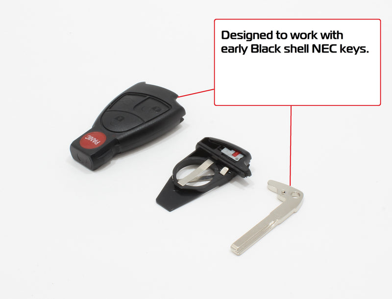 Emergency Blade for Early BLACK NEC keys with circle panic button