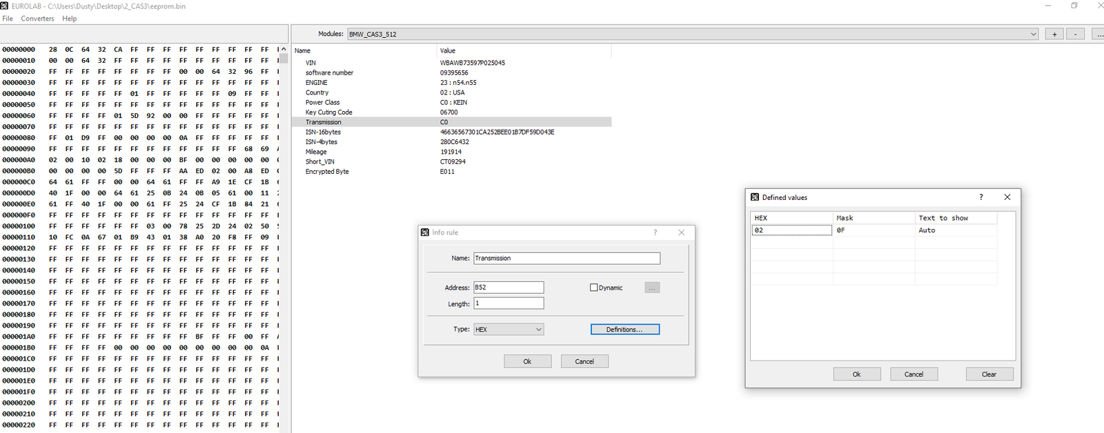 BIN Map Database Tool