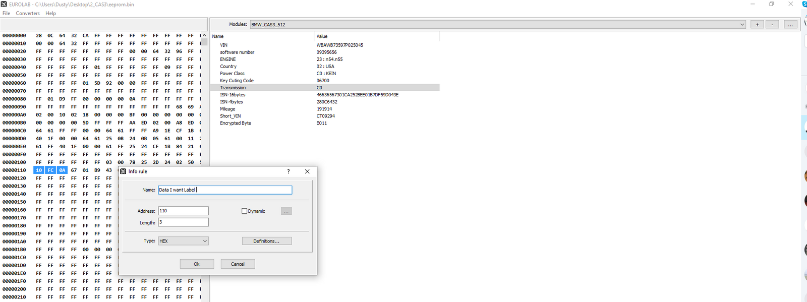 BIN Map Database Tool