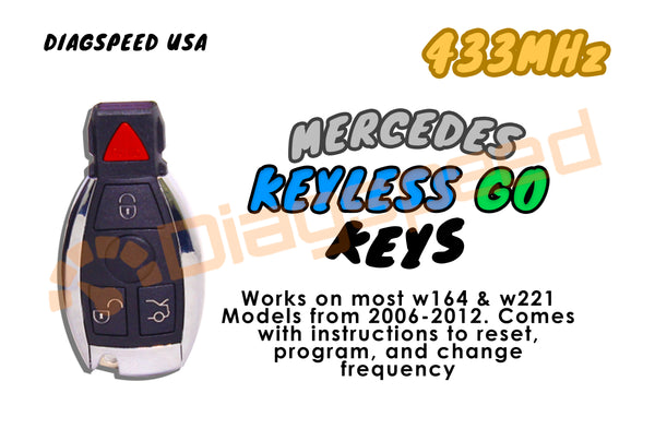 Mercedes Keyless Go Keys (433MHz)